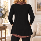 Mina | Boho paisley print tunic black 3