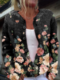 kivara-black-knit-cardigan-with-botanical-print-1