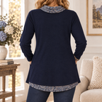 Miranda | Boho paisley tunic navy 3