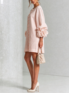 Adaline | Floral-trimmed statement mini dress 2