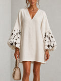 Waverly | Puff-sleeve floral mini dress 1