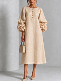 Rosanne | Rosette-cuff midi dress 1