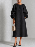 Amaya | Floral-cuff midi dress 1
