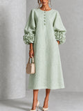 Sienna | Floral-cuff midi dress 1