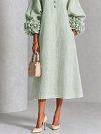 Sienna | Floral-cuff midi dress 5