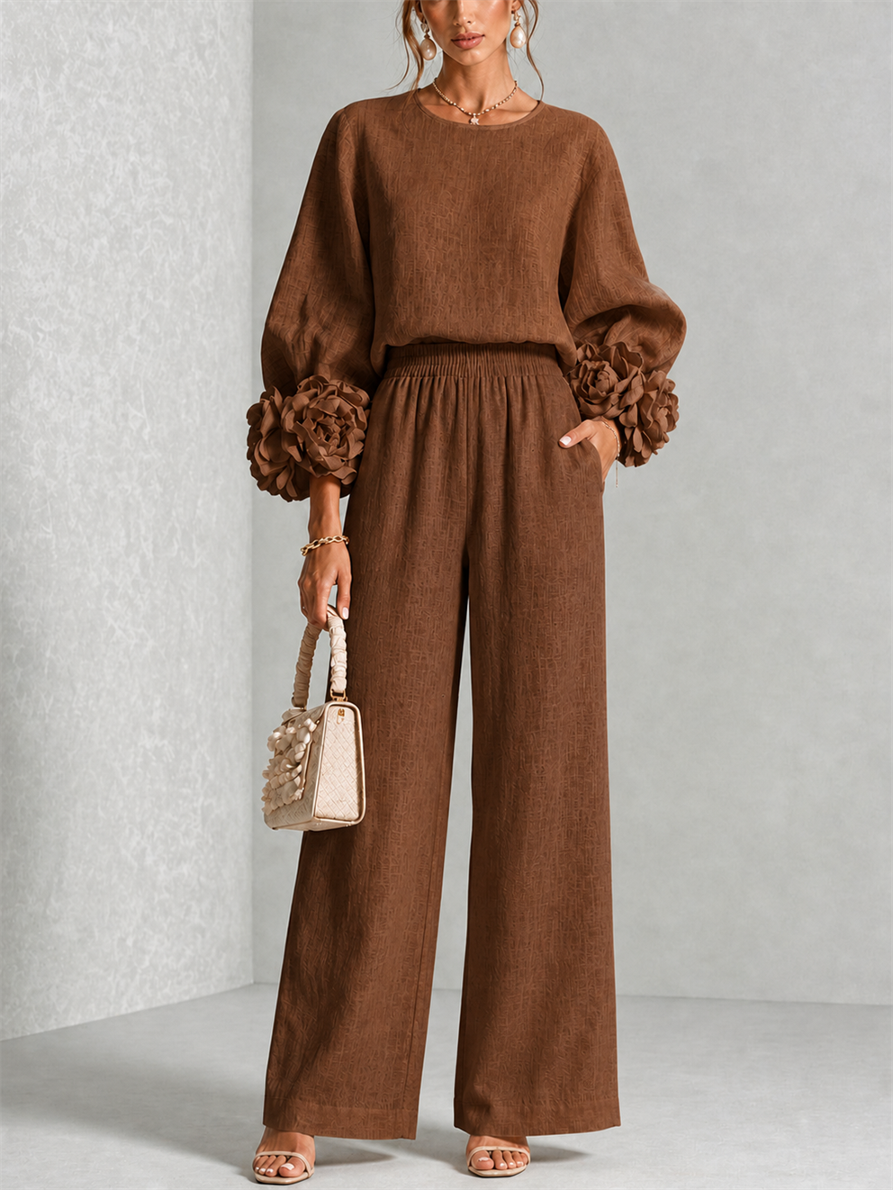 Carys | Floral cuff two-piece set 7