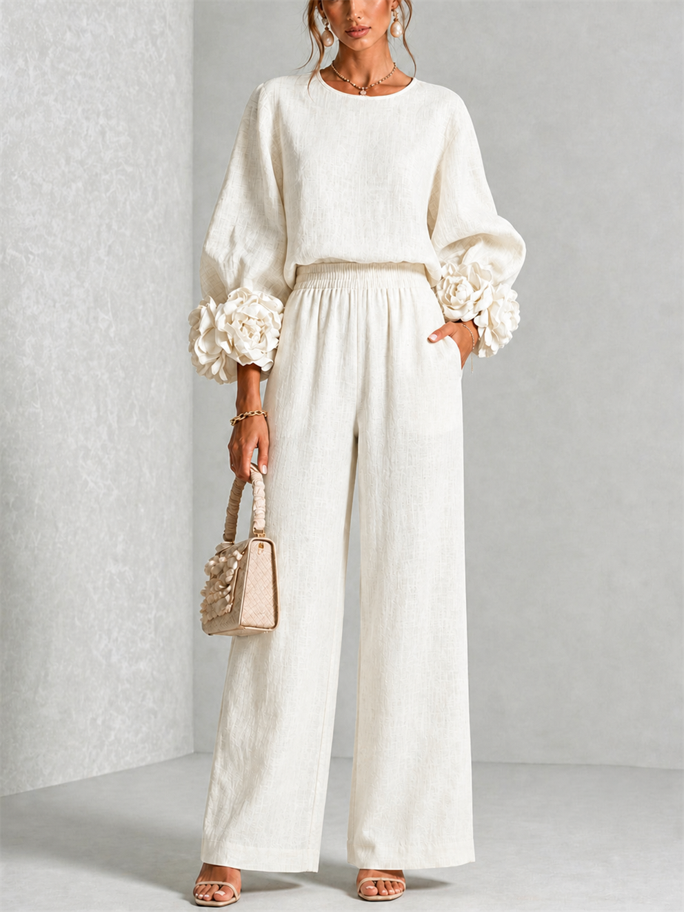 Carys | Floral cuff two-piece set 3