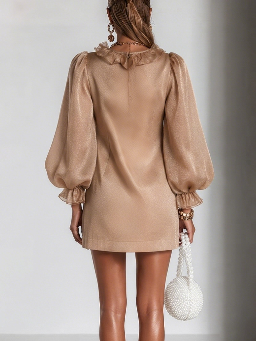 Ottilie | Ruffled puff-sleeve mini dress 5